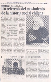 Un referente del movimeinto de la historia social chilena