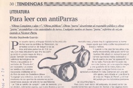 Para leer con antiParras