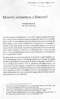 Montes interpreta a Soriano