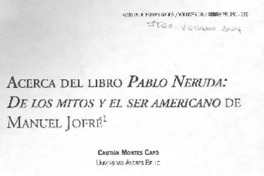 Acerca del libro Pablo Neruda