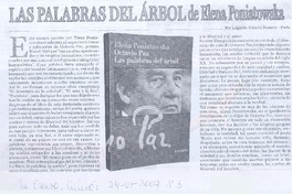Las palabras del árbol de Elena Poniatowska