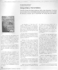 Greguerías y microrrelatos