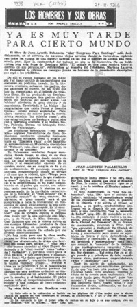 Ya es muy tarde para cierto mundo