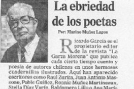 La ebriedad de los poetas