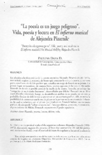 La poesía es un juego peligroso