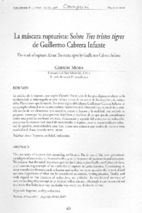 La máscara rupturista