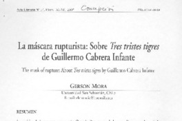 La máscara rupturista