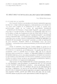 El discurso nacionalista de Don Segundo Sombra