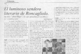 El luminoso sendero literario de Roncagliolo (entrevista)