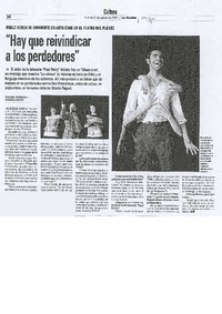 "Hay que reivindicar a los perdedores"