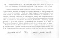 CGE. Compañía General de Electricidad