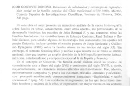 Relaciones de solidaridad y estrategia de reproducción social en la familia popular del Chile tradicional (1750-1860)