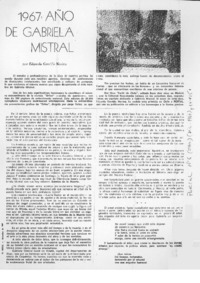 1967, año de Gabriela Mistral