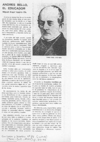 Andrés Bello, el educador