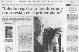 "Intento registrar a hombres que nunca están en el primer plano"