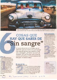 Cosas que hay que saber de "Sin sangre"