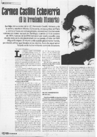 Carmen Castillo Echeverría (o la irredenta memoria) (entrevista)