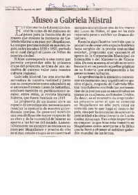 Museo a Gabriela Mistral