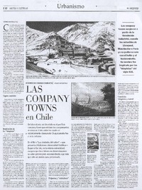 Las company towns en Chile