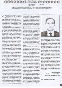 Guillermo Feliú Cruz, historiador talquino
