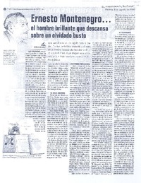 El hombre brillante que descansa sobre un olvidado busto