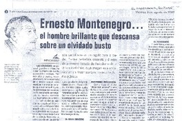 El hombre brillante que descansa sobre un olvidado busto