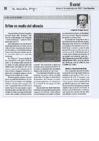 Gritos en medio del silencio