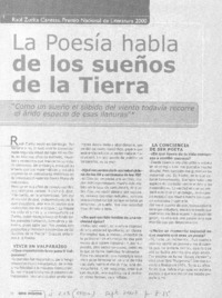 La poesía habla de los sueños de la tierra (entrevista)