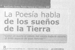 La poesía habla de los sueños de la tierra (entrevista)