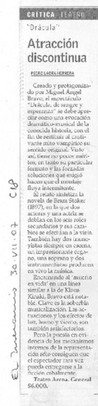 Atracción discintinua