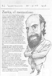 Zurita, el memorioso