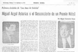 Miguel Angel Asturias o el desconcierto de un Premio Nobel