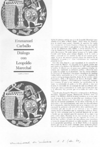 Diálogo con Leopoldo Marechal (entrevista)