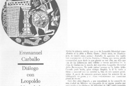 Diálogo con Leopoldo Marechal (entrevista)