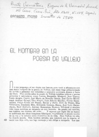 El hombre en la poesía de Vallejo
