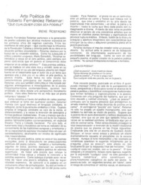 Arte poética de Roberto Fernández Retamar