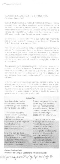 Gabriela Mistral y Concón