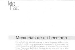Memorias de mi hermano