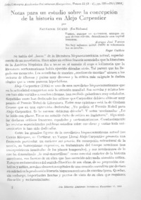 Notas para un estudio sobre la concepción de la historia en Alejo Carpentier