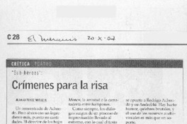 Crímenes para l risa