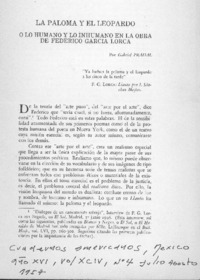 La paloma y el leopardo