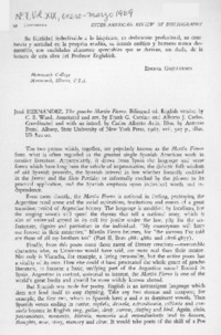 The gaucho Martín Fierro