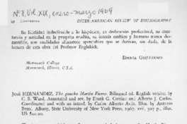 The gaucho Martín Fierro