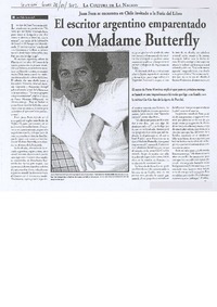 El escritor argentino emparentado con Madame Butterfly