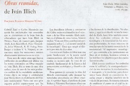 Obras reunidas de Iván Illich