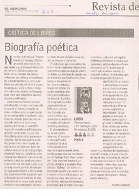 Biografía poética