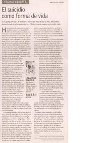 El suicidio como forma de vida