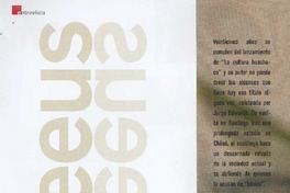 "En Chile, con mis libros, me siento útil" (entrevista)