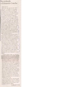 Recordando a Edmundo Concha