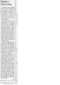 Galardón a Carlos Orellana